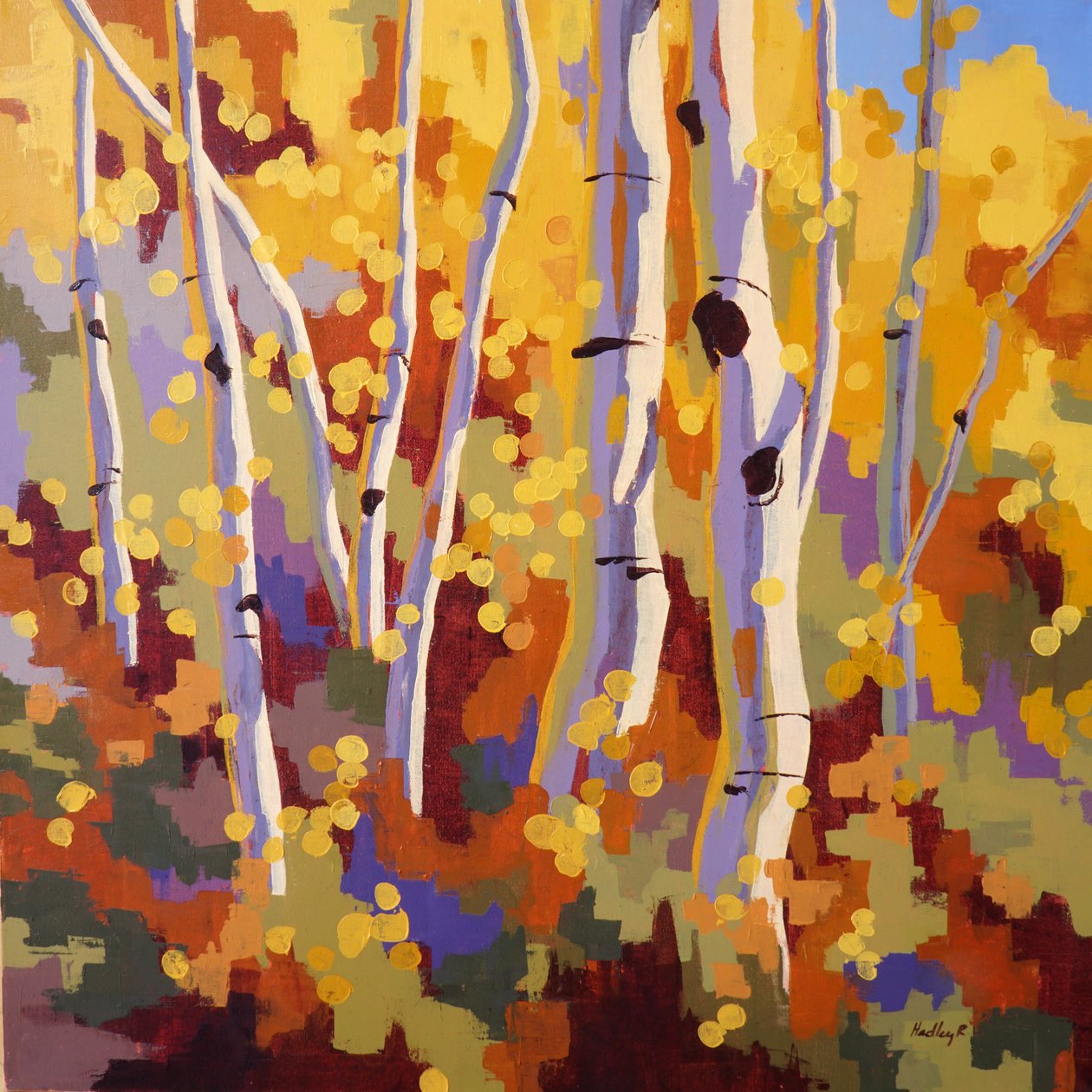 Ignite, 2024 circa (olio su tela) da Hadley Rampton