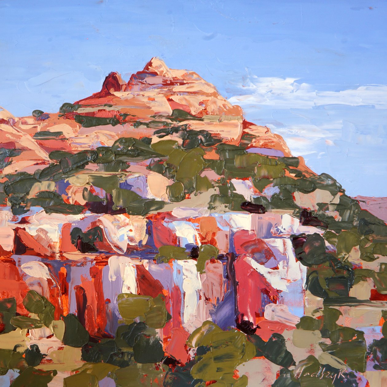 Colori di mezzogiorno, Sedona, 2022 circa (olio su tavola) da Hadley Rampton