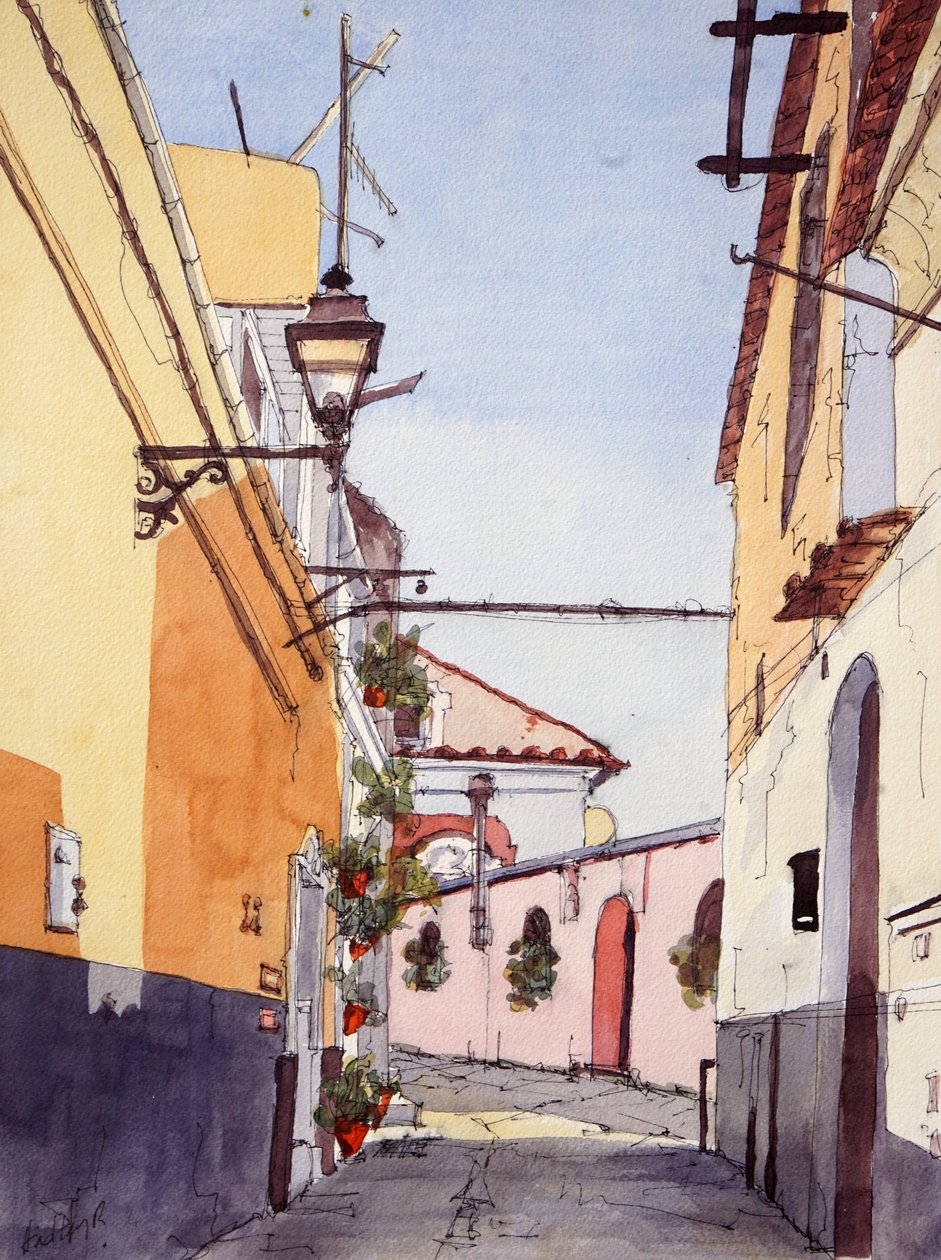 Stradina, Positano, Italia, c.2024 da Hadley Rampton