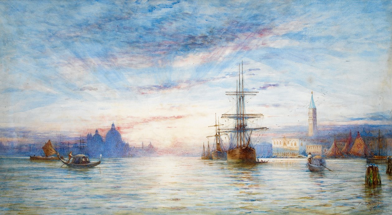 Tramonto sulla laguna veneziana da Hale Sanders