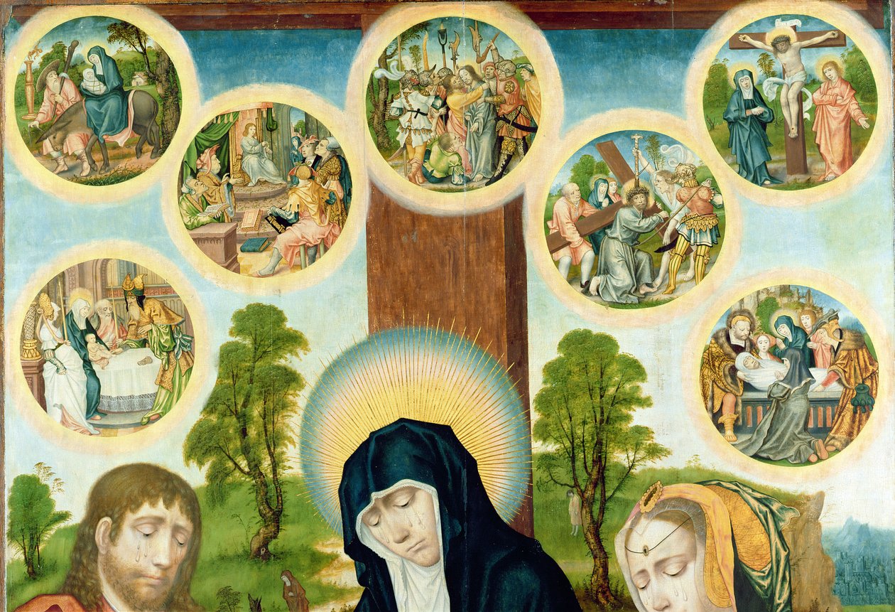 Il compianto del Cristo morto, c.1520 (dettaglio) da Hamburg Master