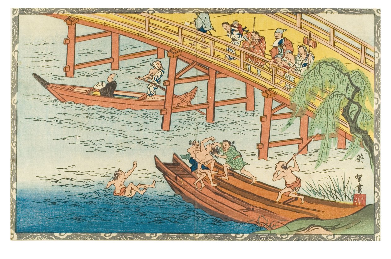 Sesto mese lunare (Rokugatsu) dalla serie I dodici mesi, 1830-1839 circa (stampa xilografica su carta) da Hanabusa Itcho