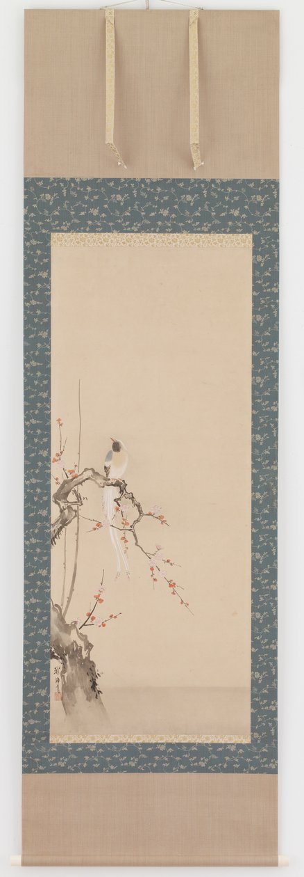 Uccello e Fiori di Prugno, periodo Edo da Hanabusa Itcho
