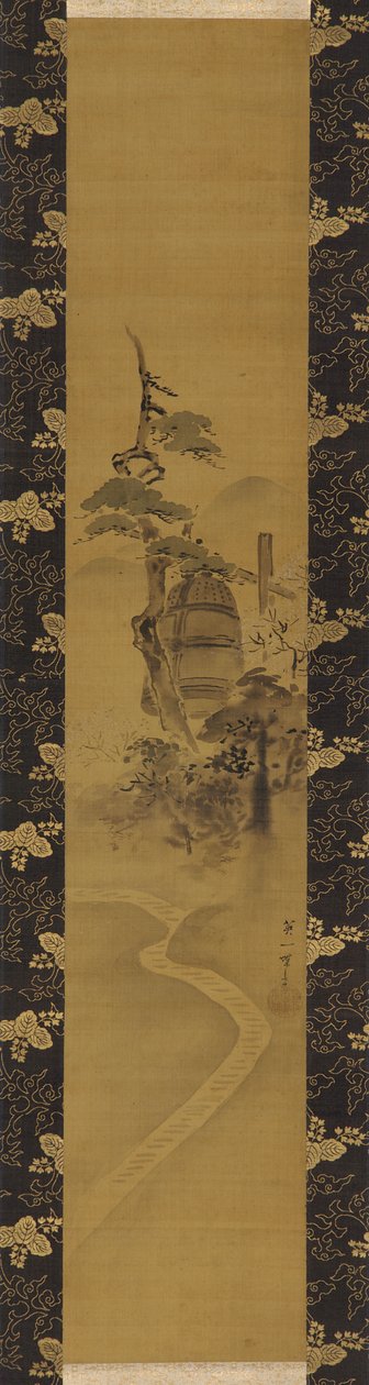 Campana del tempio, periodo Edo, metà XVII-inizio XVIII secolo da Hanabusa Itcho