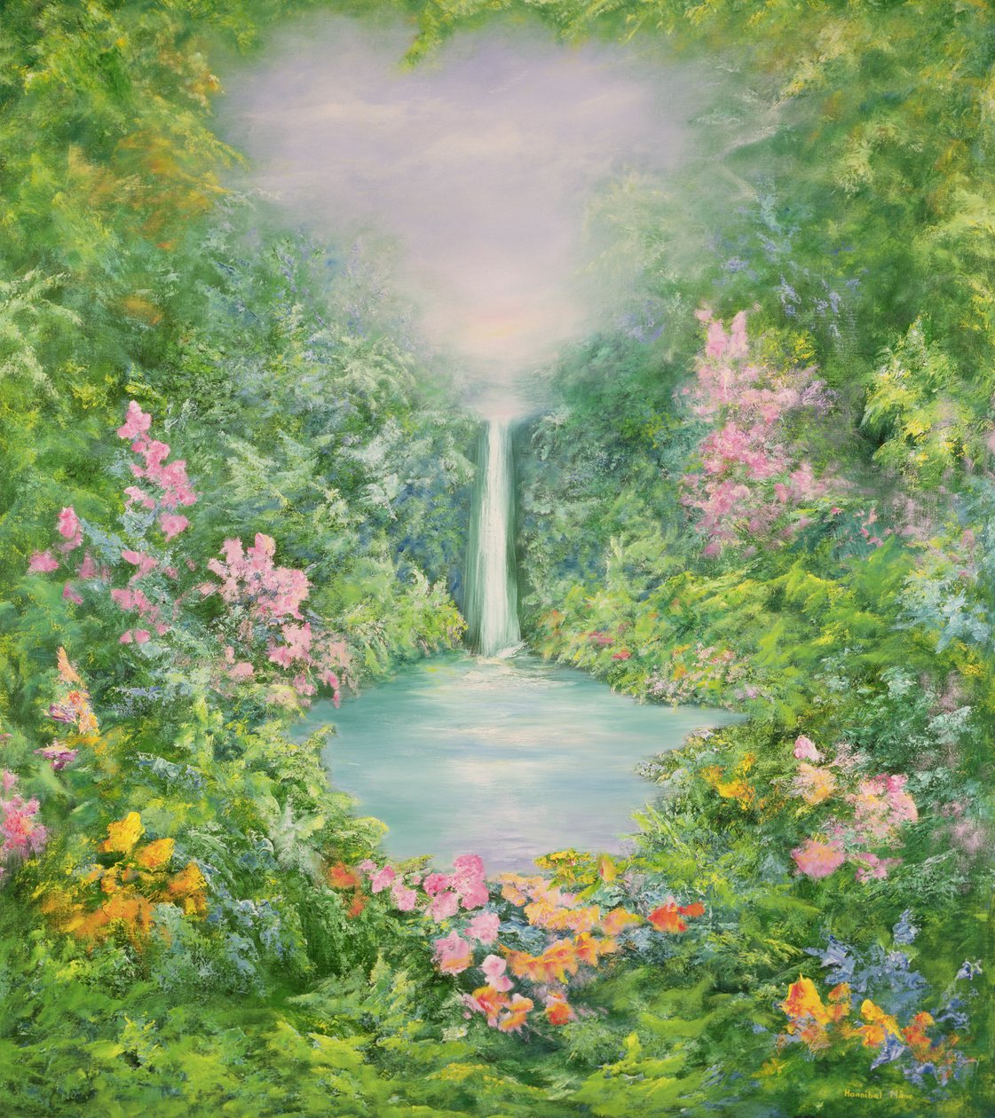 La cascata da Hannibal Mane
