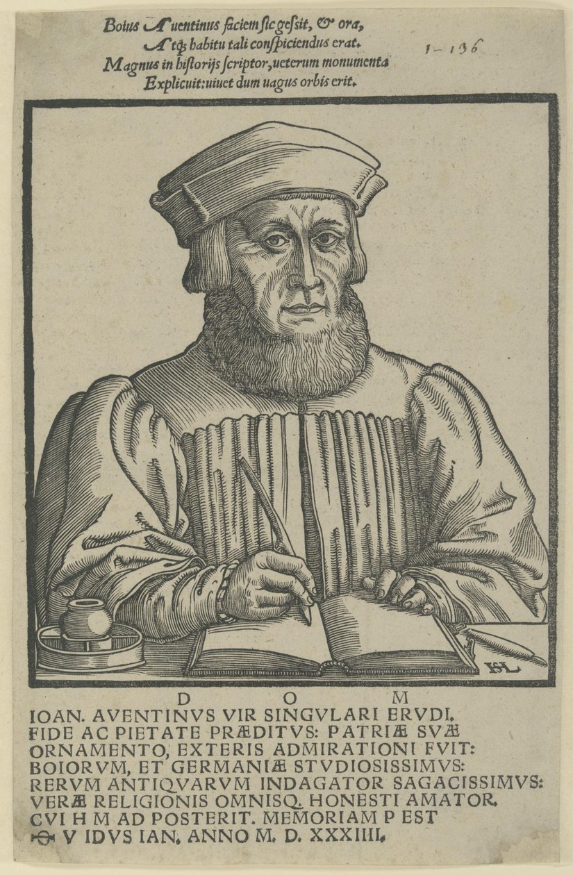 Ioannes Aventinus - dedicatio Annalium Boiorum da Hanns Lautensack