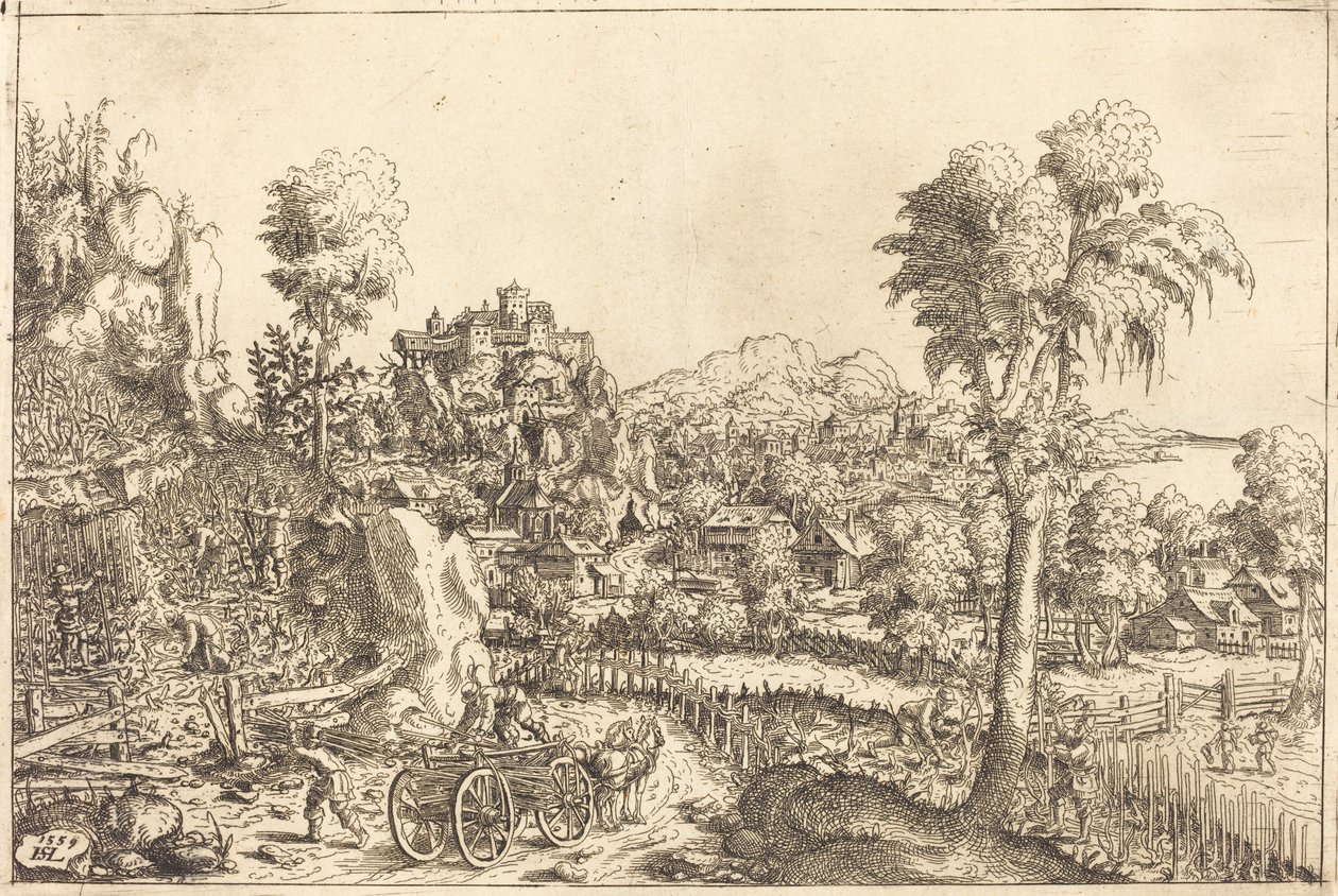 Paesaggio con vigneto da Hanns Lautensack