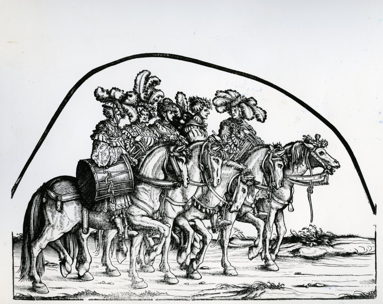 Un gruppo di tamburini, dalla Processione Trionfale dell