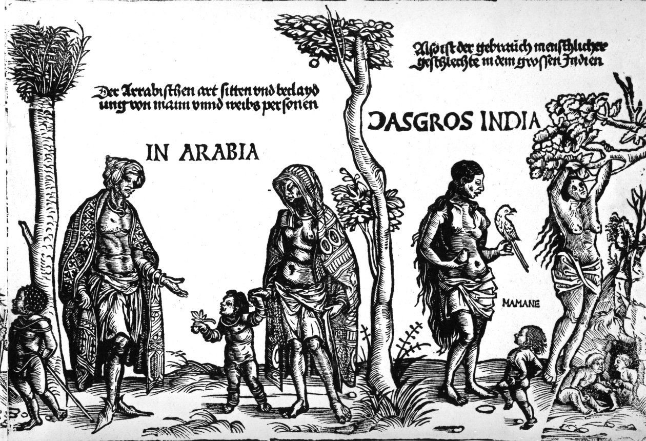 Der Kunig von Gutzin, stampa di George Glockendon, 1511 da Hans Burgkmair