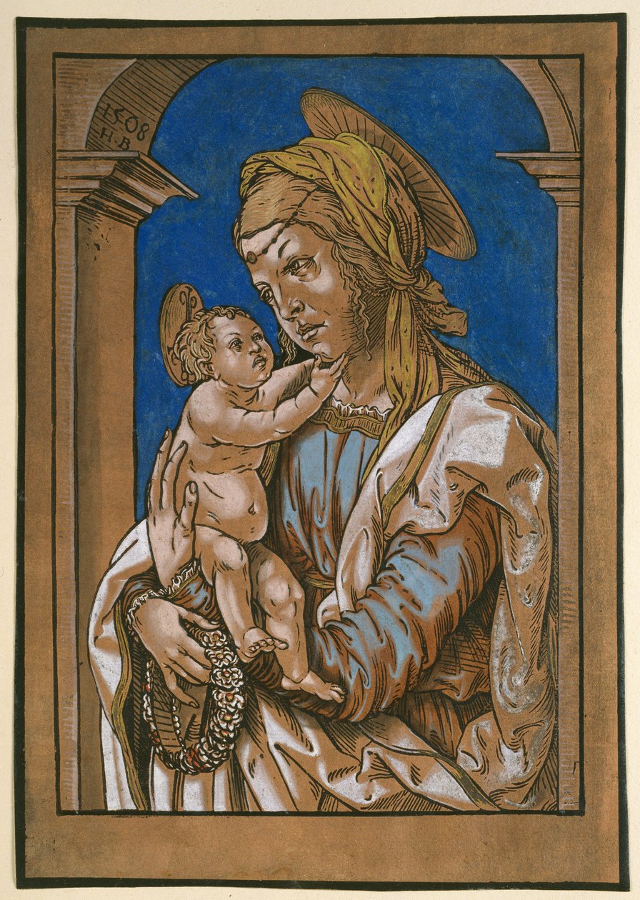 Madonna col Bambino sotto un arco, 1508 da Hans Burgkmair