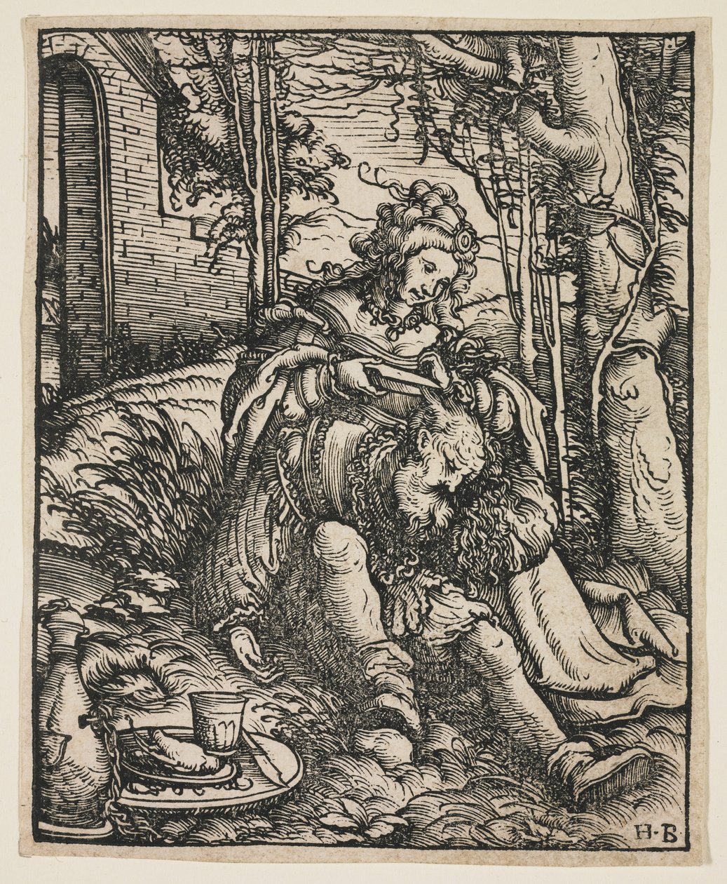 Sansone e Dalila, c. 1519 da Hans Burgkmair