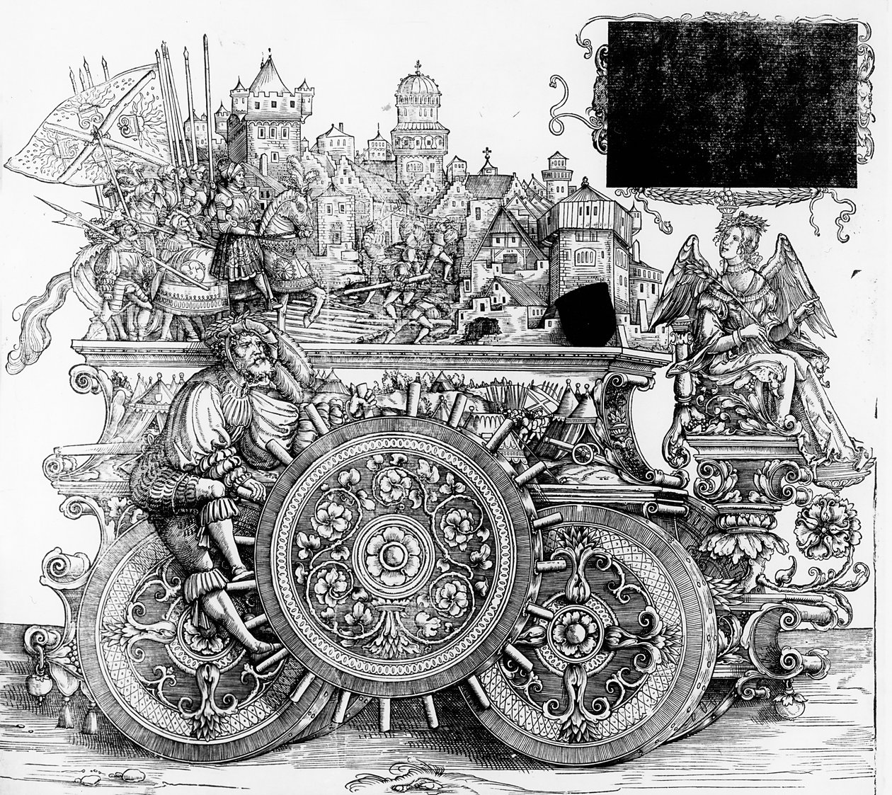Scena dalla Processione Trionfale di Massimiliano, c.1516-18 da Hans Burgkmair