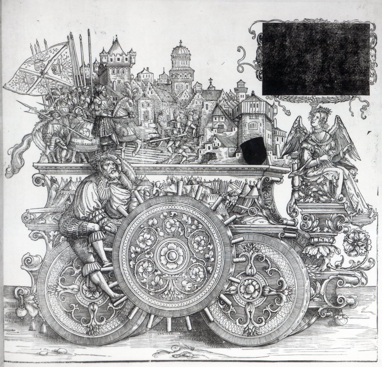 Scena dalla Processione Trionfale di Massimiliano, c.1516-18 da Hans Burgkmair