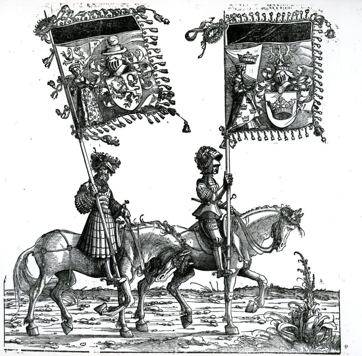 Due cavalieri, dalla Processione trionfale dell