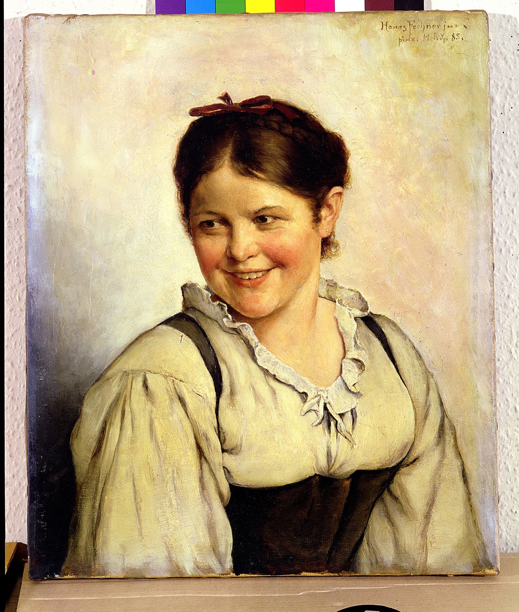 Una ragazza di campagna, 1885 da Hans Fechner