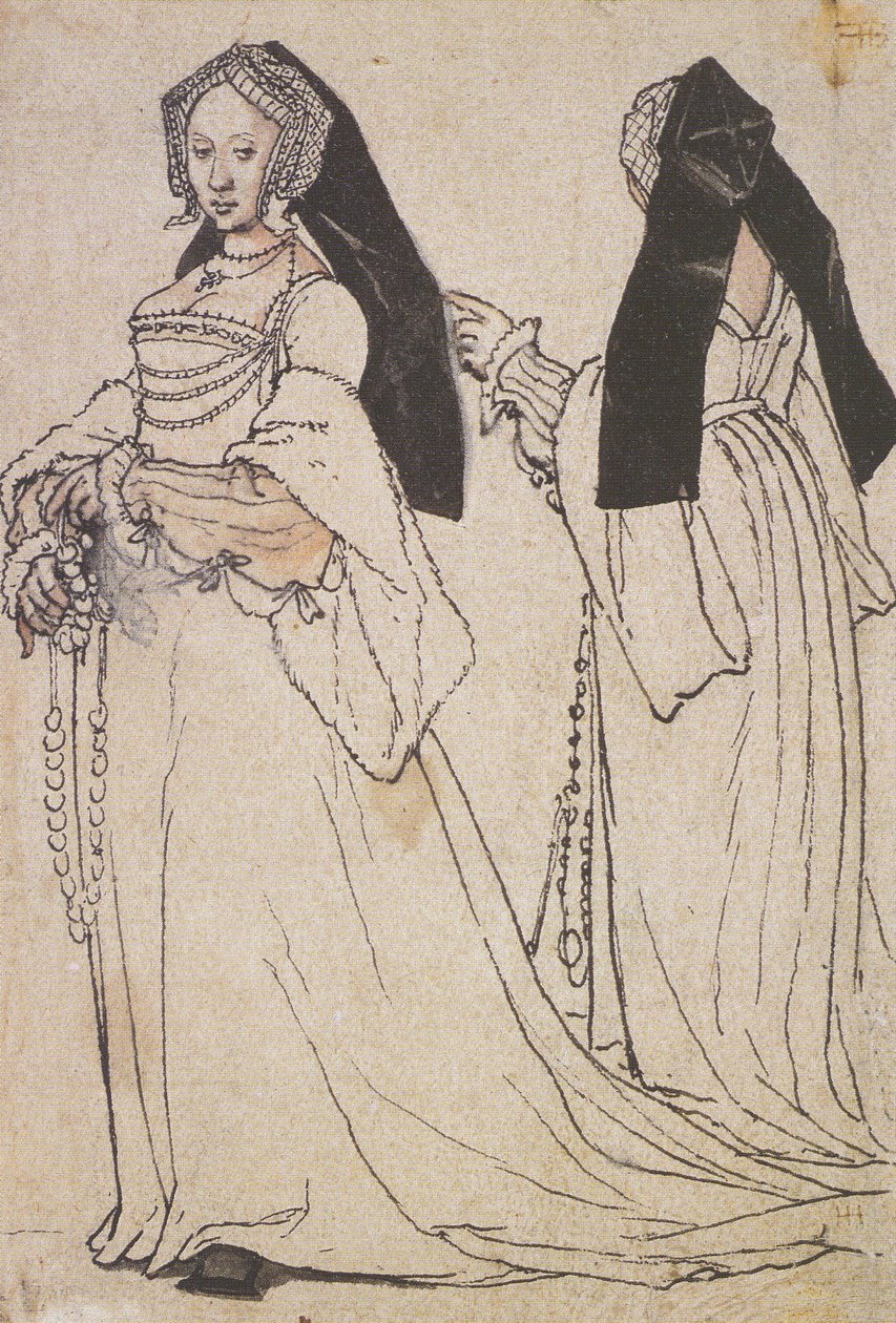 Signora con Cappuccio Inglese da Hans Holbein der Jüngere