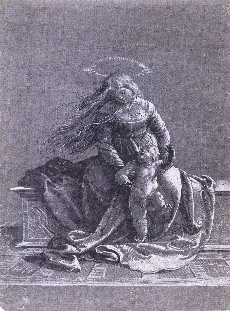 Vergine in Trono con Bambino da Hans Holbein der Jüngere