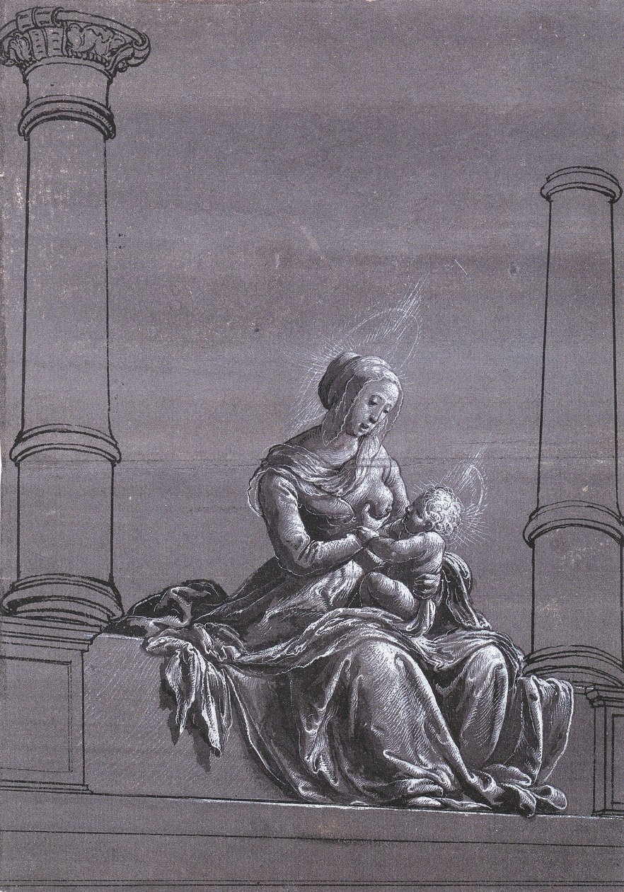 Vergine e Bambino tra le Colonne da Hans Holbein der Jüngere