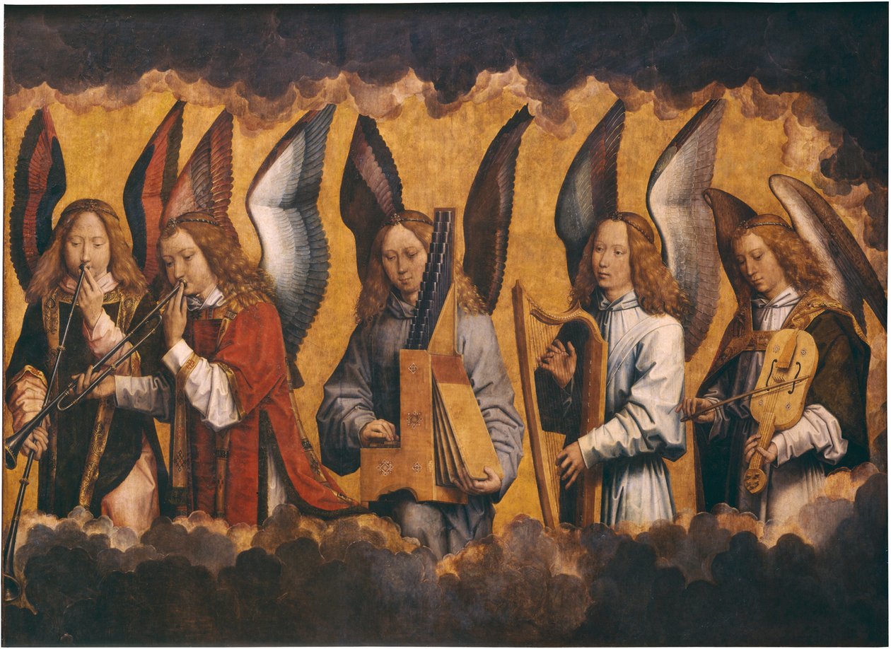 Angeli che fanno musica da Hans Memling