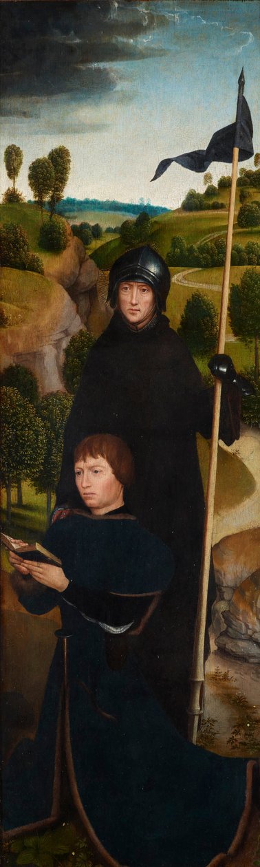 Giovane in Preghiera con San Guglielmo di Maleval da Hans Memling