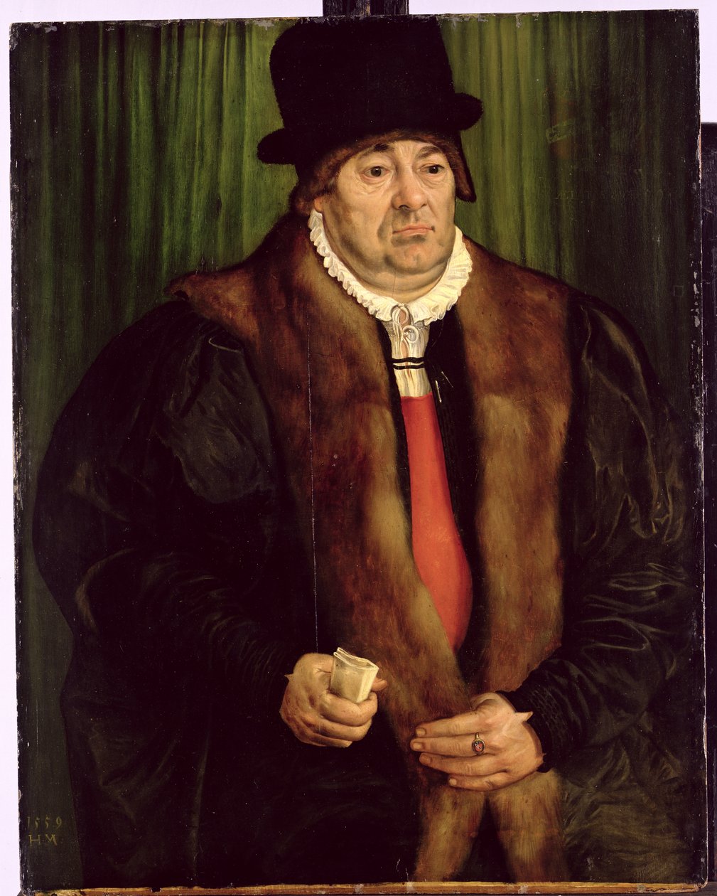 Ritratto di un Aristocratico di Monaco, 1559 da Hans Muelich or Mielich
