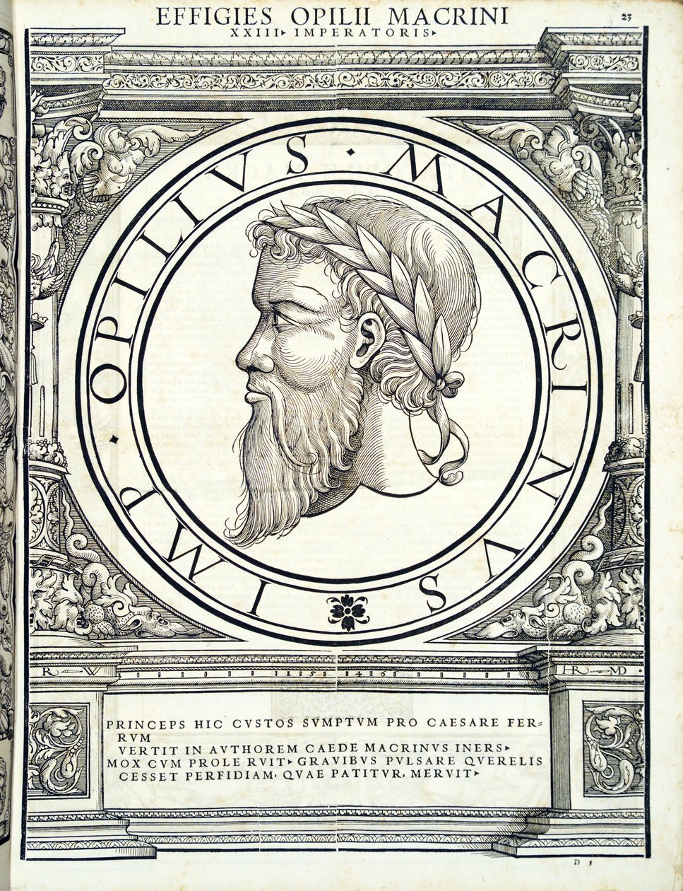 Opilio Macrino, illustrazione da 