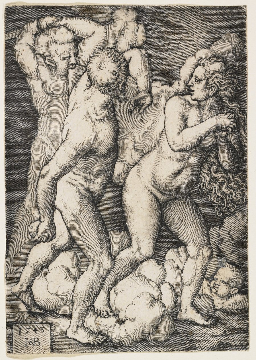 La Cacciata dal Paradiso, 1543 da Hans Sebald Beham