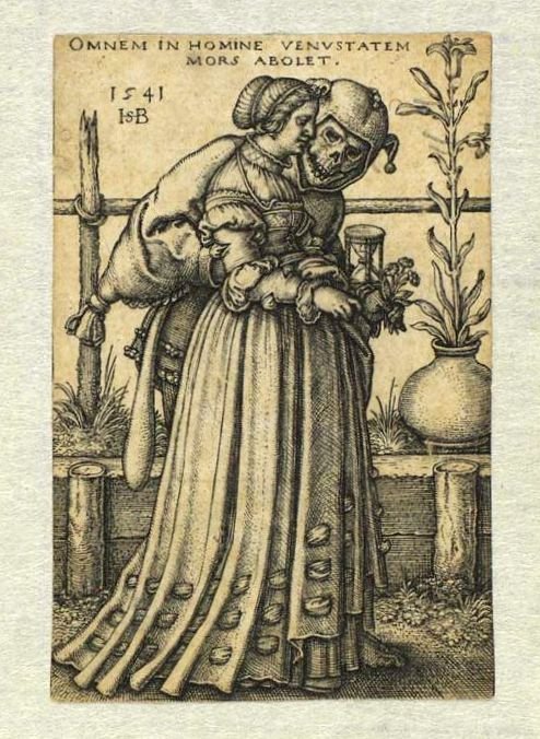 Donna accompagnata dalla Morte da Hans Sebald Beham