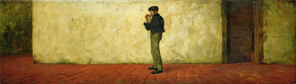 Un corridoio nel vecchio Istituto Anatomico di Weimar, 1882 da Hans Speckter