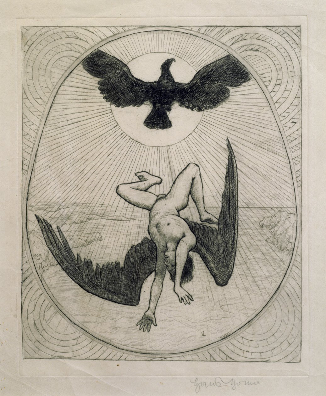 Icaro da Hans Thoma