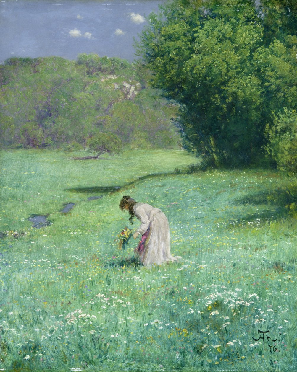 Prato boschivo, 1876 da Hans Thoma