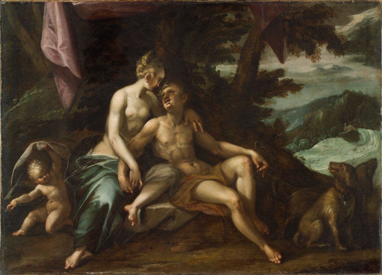 Venere e Adone da Hans von Aachen  