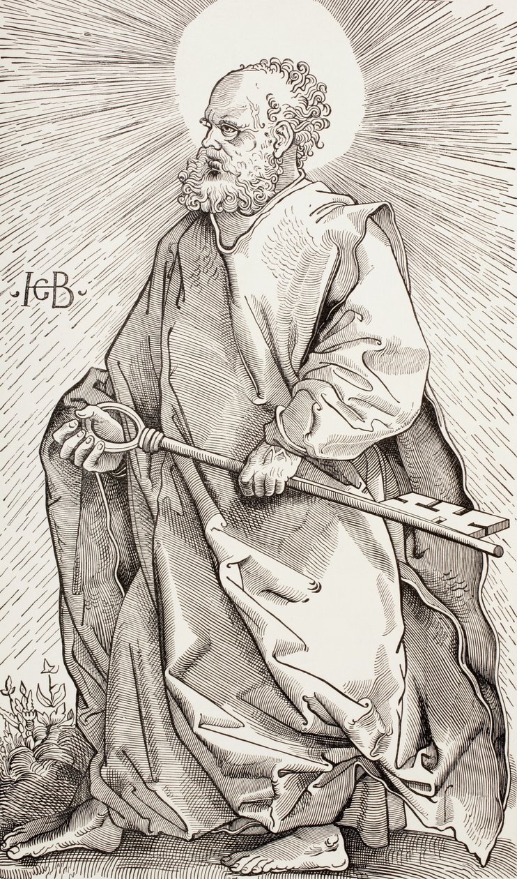 San Pietro con le Chiavi del Regno dei Cieli da Hans (after) Baldung Grien