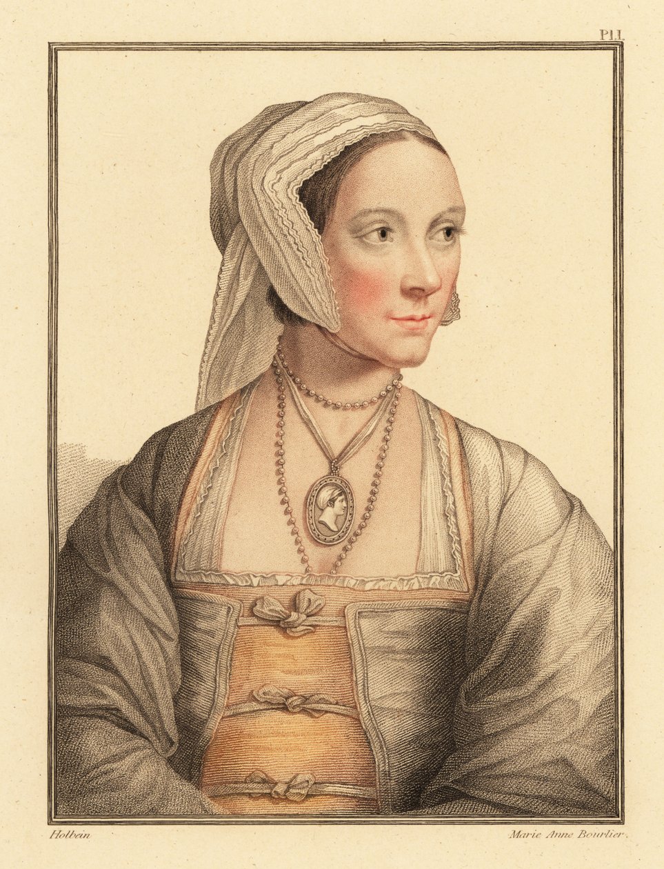 Cicely, figlia di Sir Thomas More, 1812 da Hans (after) Holbein the Younger