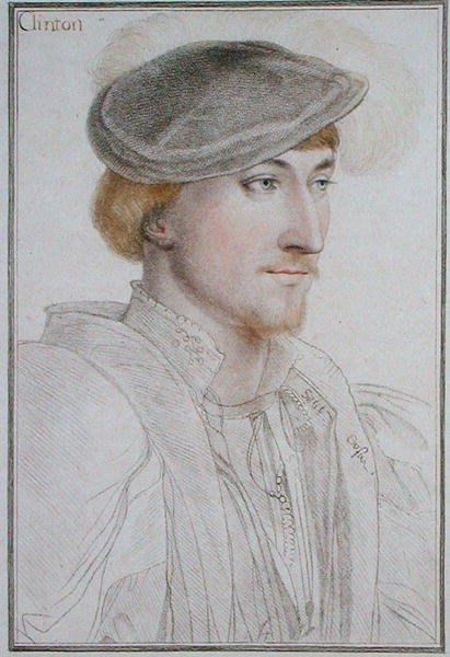 Lord Clinton (1512-85) 1° conte di Lincoln, inciso da Francesco Bartolozzi (1727-1815) 1793 da Hans (after) Holbein the Younger