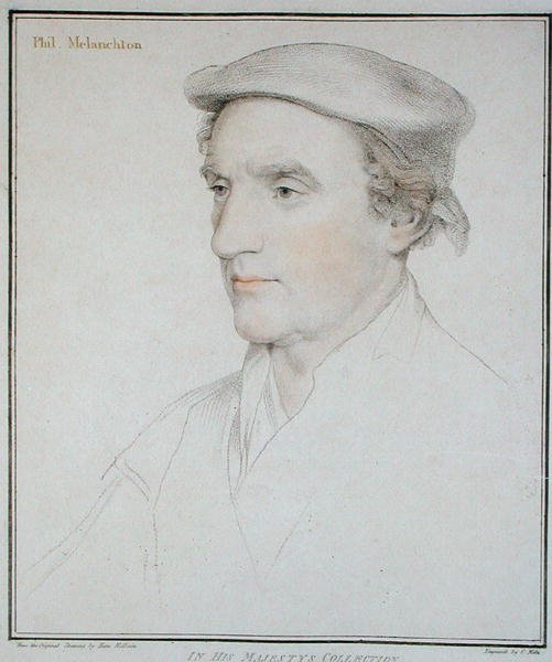 Ritratto di Philip Melanchton (1497-1560) inciso da Francesco Bartolozzi (1727-1815) 1792 da Hans (after) Holbein the Younger