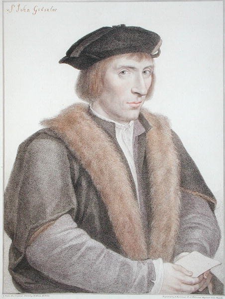 Sir John Godsalve, inciso da Francesco Bartolozzi 1796 da Hans (after) Holbein the Younger