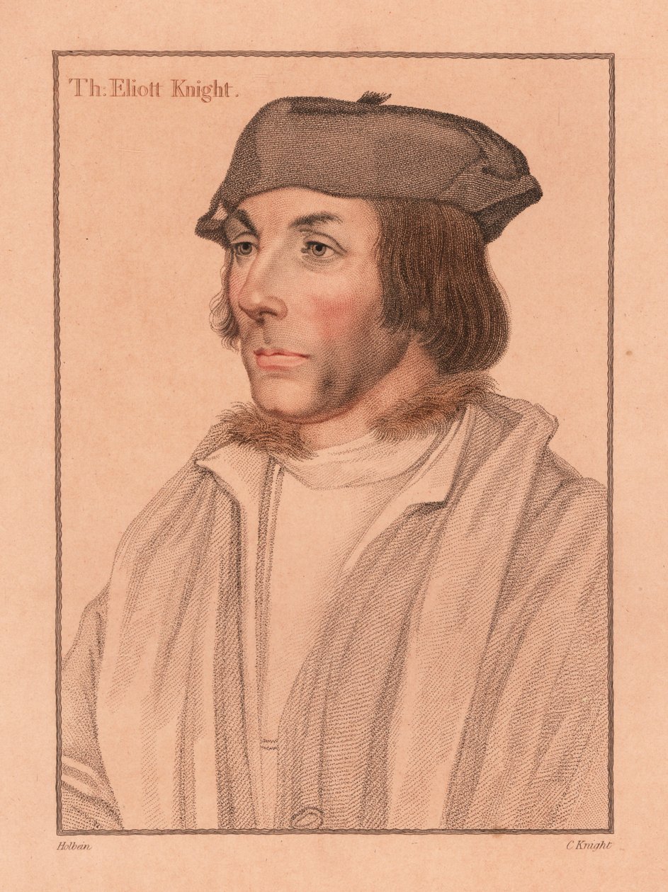 Sir Thomas Elyot, diplomatico e studioso inglese da Hans (after) Holbein the Younger