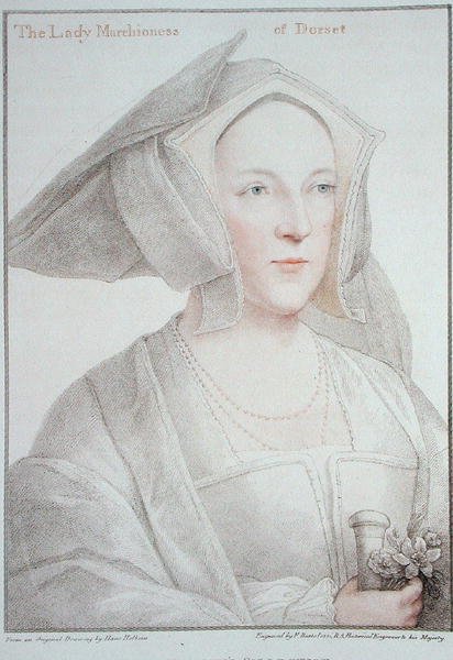 La Marchesa di Dorset, inciso da Francesco Bartolozzi 1795 da Hans (after) Holbein the Younger