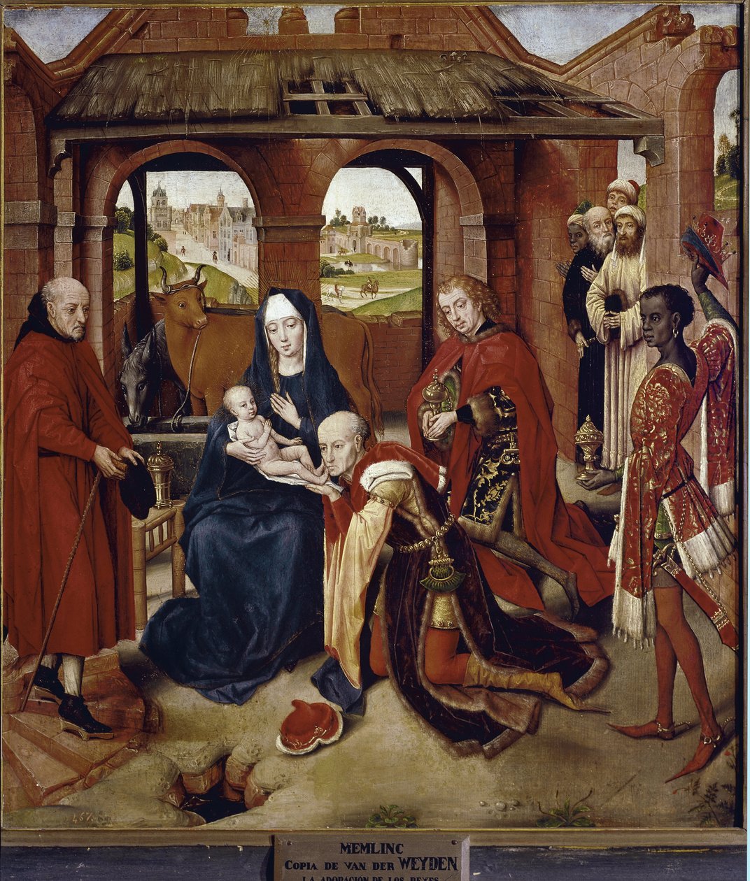 Adorazione dei Magi (pannello centrale del Polittico di Loo) da Hans (attr.to) Memling