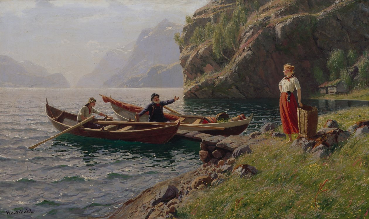Vita quotidiana nei fiordi da Hans Andreas Dahl