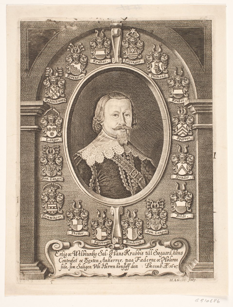 Hans Krabbe a Søgaard. Da un sermone funebre 1648 da Hans Andreas Greys