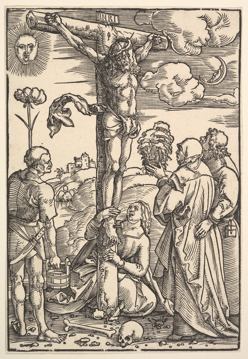 Cristo sulla croce con la Vergine e i santi Longino, Maria Maddalena e Giovanni da Hans Baldung