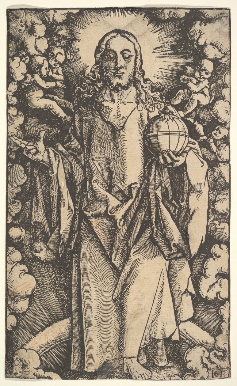 Cristo con un globo, XV-XVI secolo da Hans Baldung