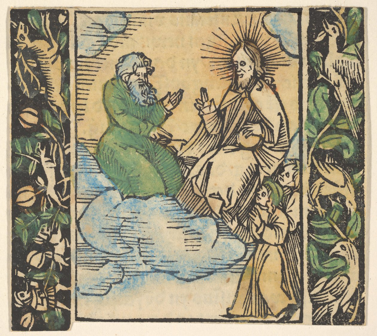 Illustrazione da Beschlossen Gart des Rosenkranz Mariae da Hans Baldung