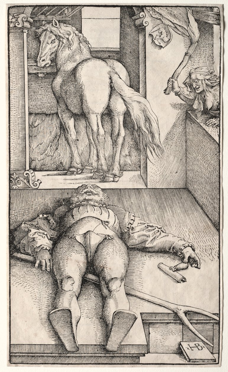 Il cavaliere stregato da Hans Baldung
