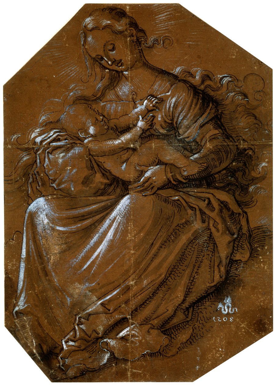 Vergine e Bambino, c1500-1545 da Hans Baldung