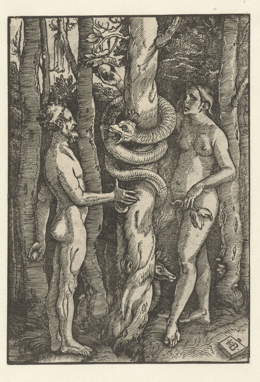 Adamo ed Eva con il serpente da Hans Baldung Grien