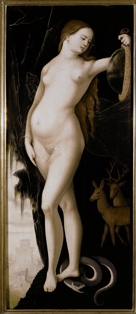 Figura allegorica (Allegoria della Prudenza) da Hans Baldung Grien