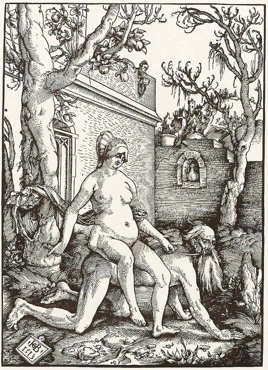 Aristotele e Phyllis da Hans Baldung Grien